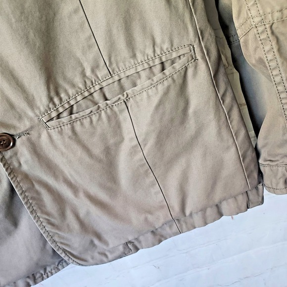 Diesel Women's Safari‎ Military Green Jacket Size Large Chest Flap Pockets - Picture 9 of 16